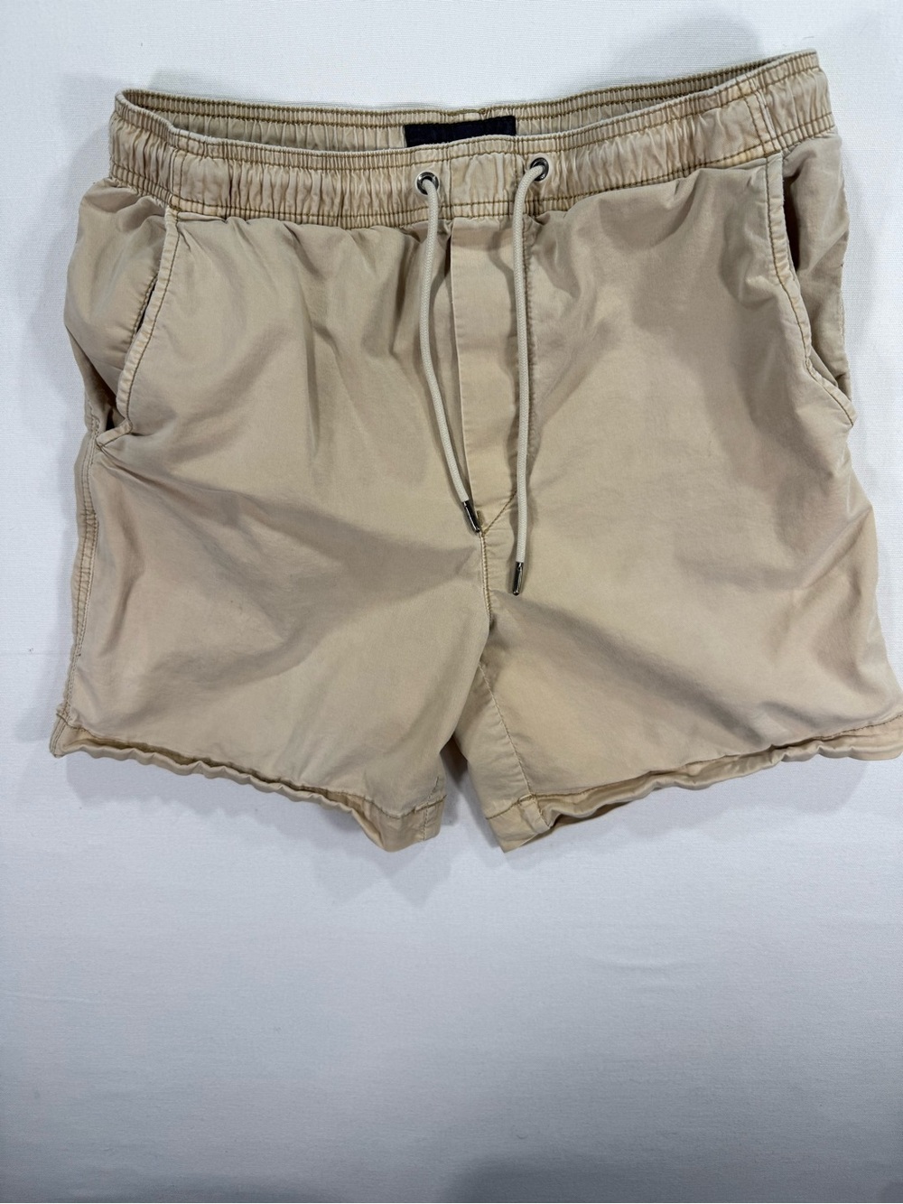 American Eagle Outfitters Light Beige Drawstring Athletic Shorts